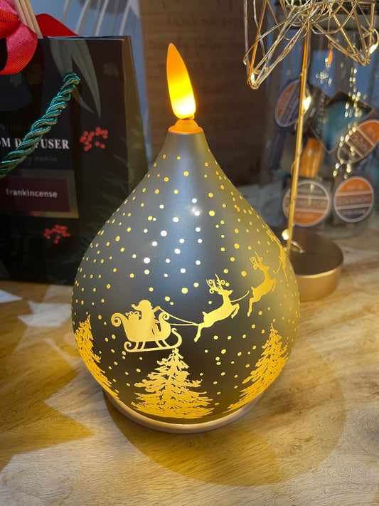 Teardrop festive LED light - gold