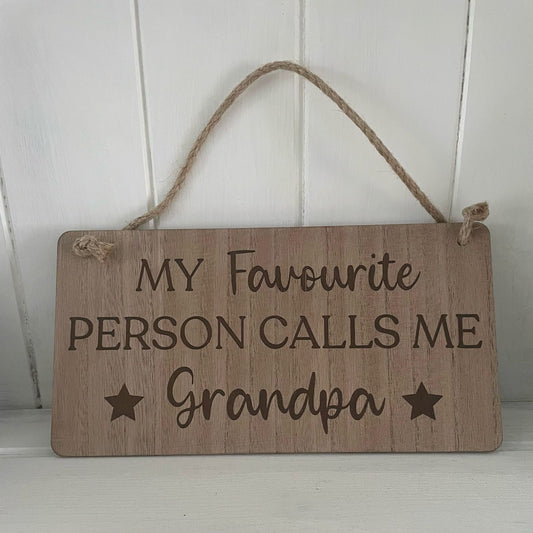 Grandpa Wood Plaque