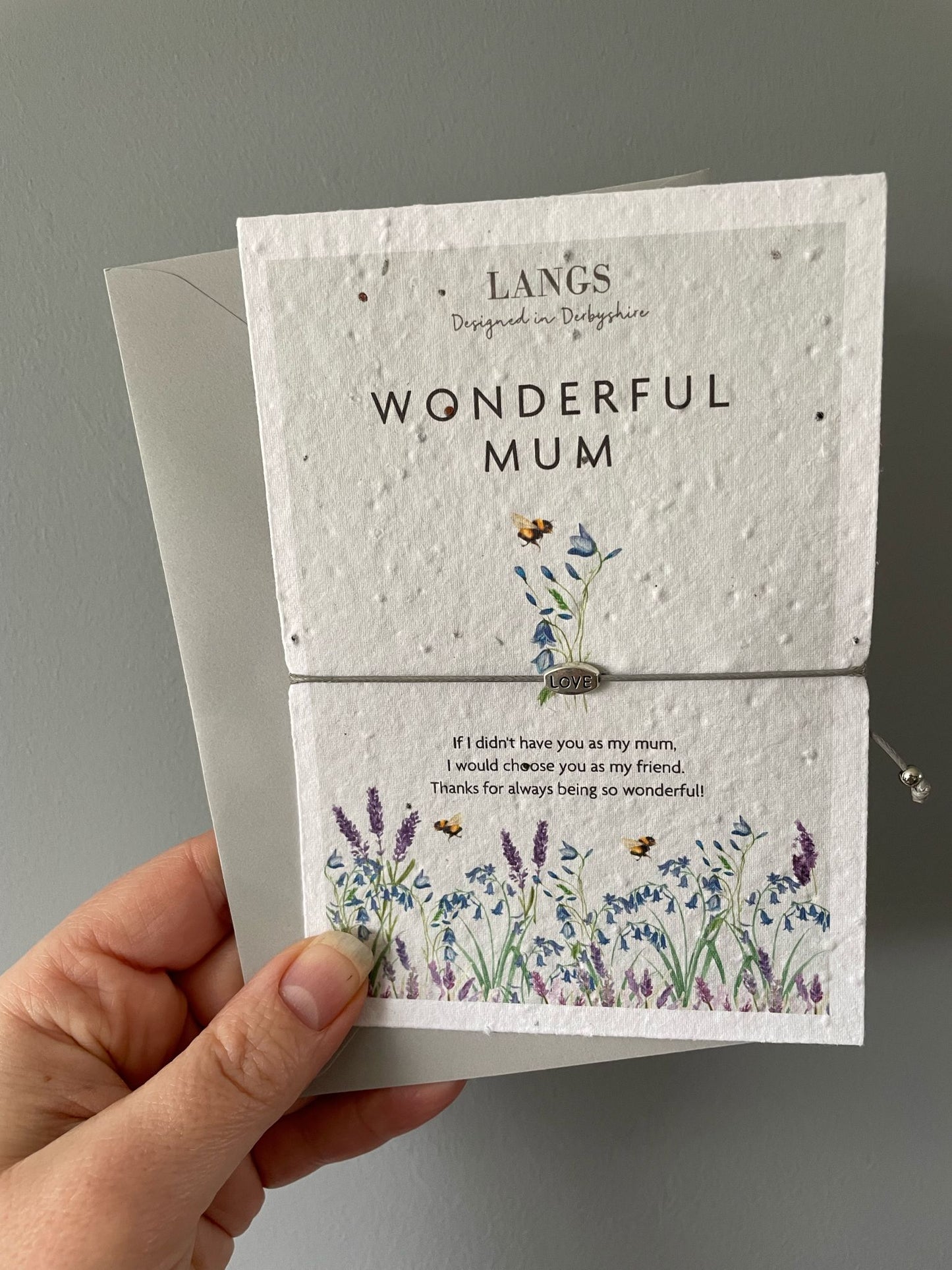 Seed Card Mum With love Bracelet