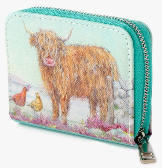 Highland Cow/farmyard  purse