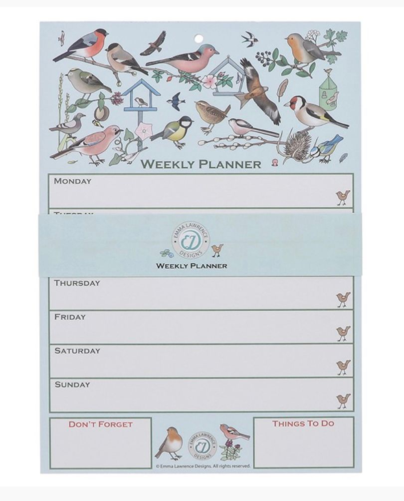 Emma Lawrence Birds weekly planner