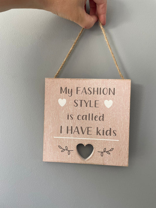 Mum heart cut out plaque - My fashion style