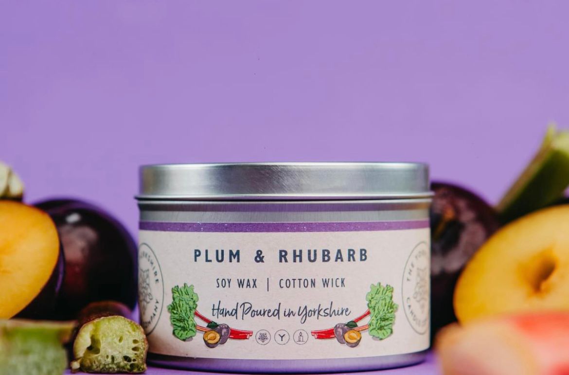 Made in Yorkshire -Plum & Rhubarb  candle