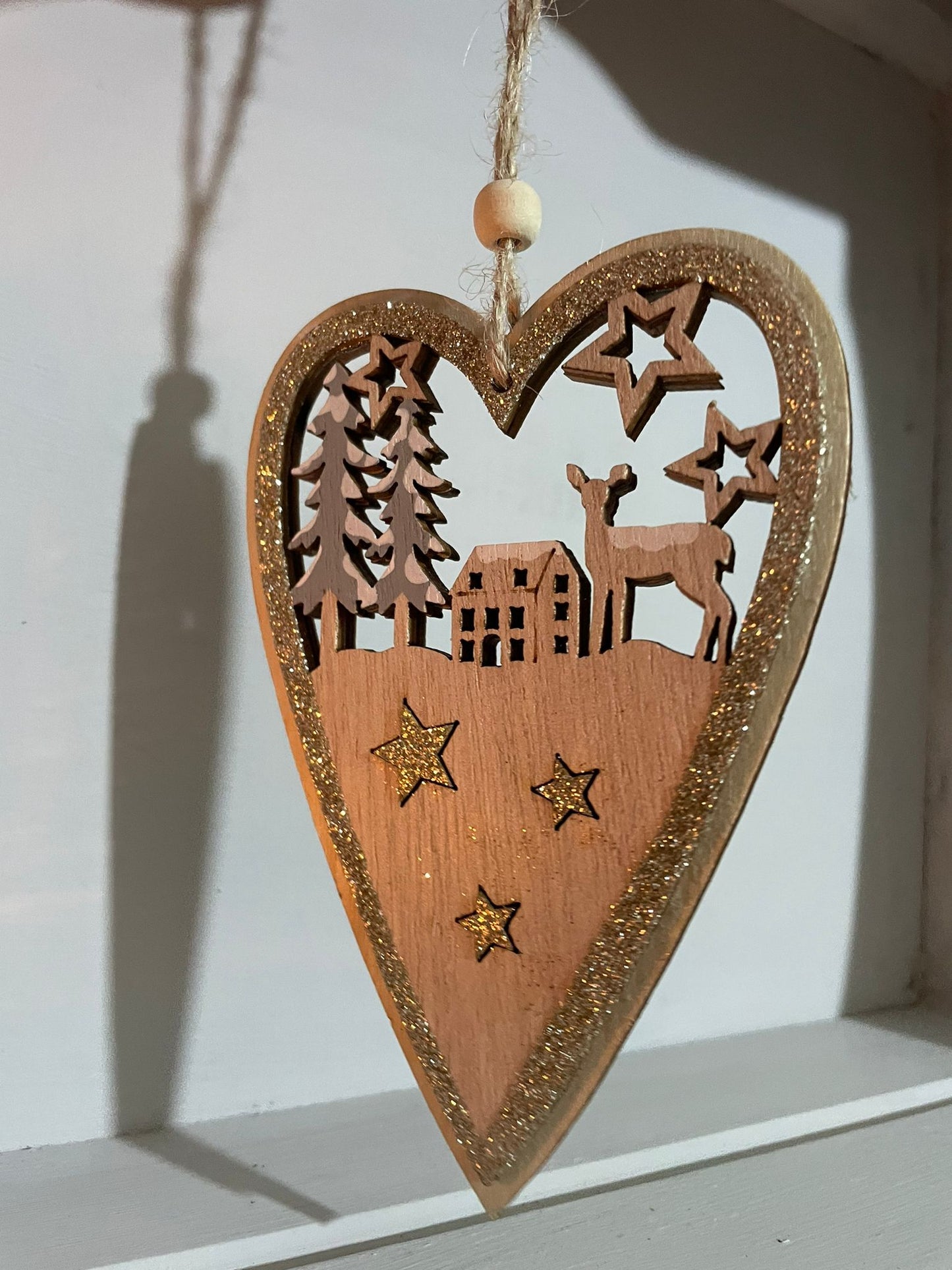 Woodland heart scene - large