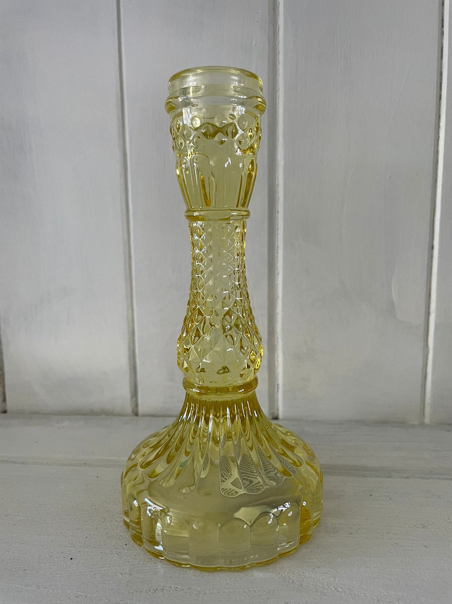 Jewel Glass Candle holder - Yellow