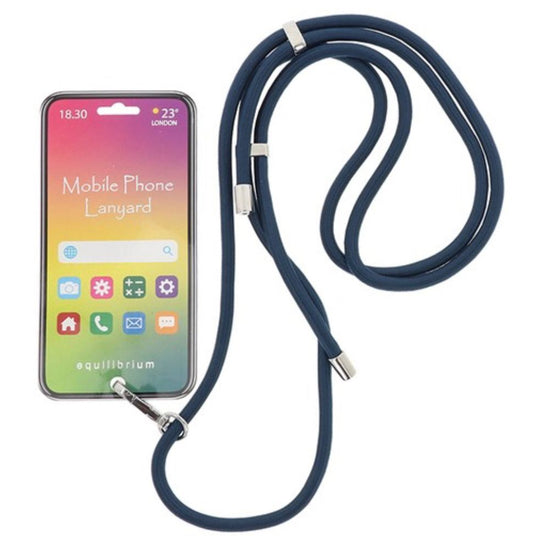 Cord Adjustable mobile phone lanyard - Navy